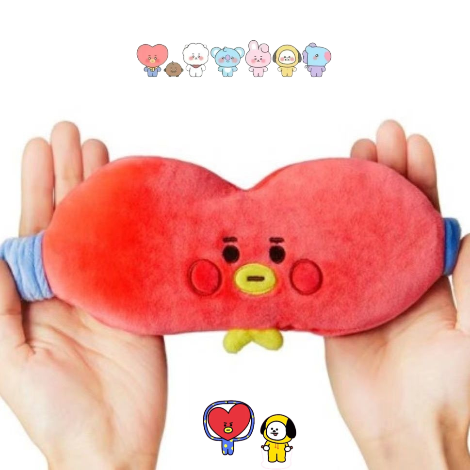 Anime Cosplay With Mask - BT21 cartoon cute plush doll eye
