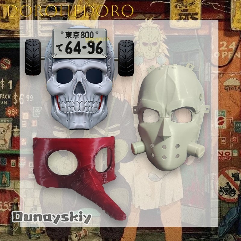 Panda Rich Cos*Dorohedoro Mask - Anime Cosplay With Mask recension och pris