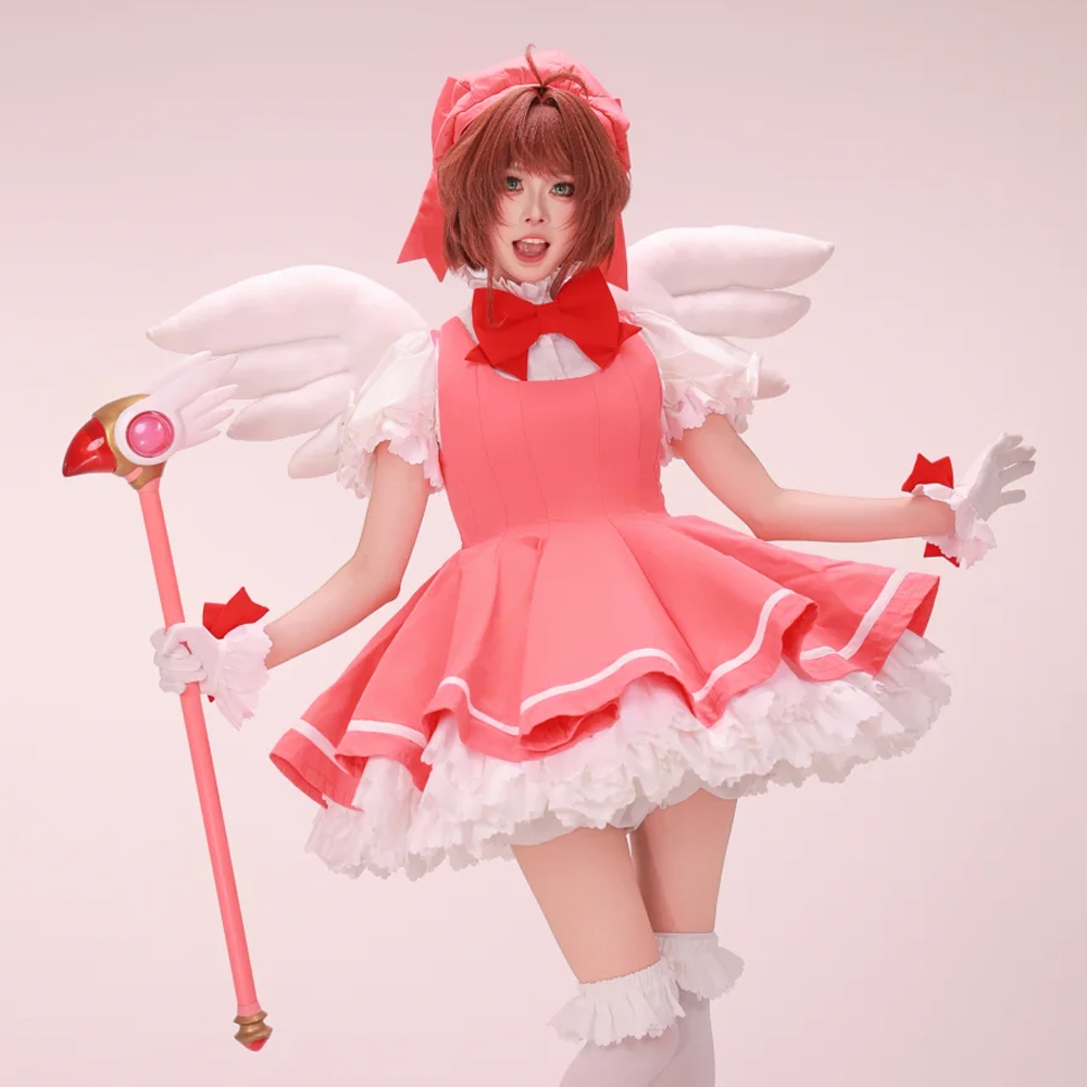 Kinomoto Sakura Cosplay Pink L - Anime Cosplay Events recension och pris