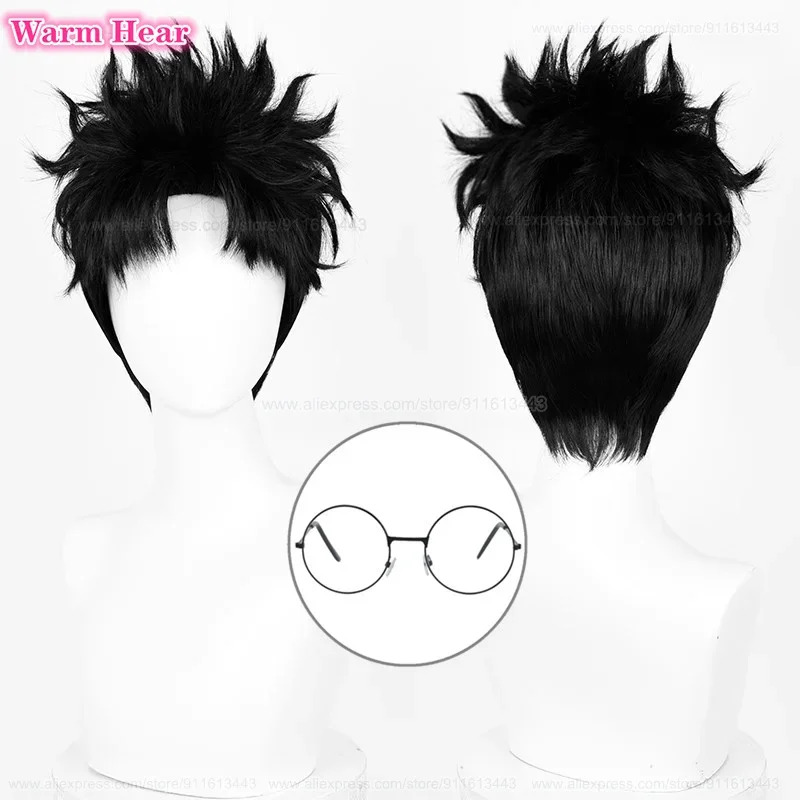 Ken Takakura Synthetic Short 2 - Cosplay Anime Black Hair recension och pris