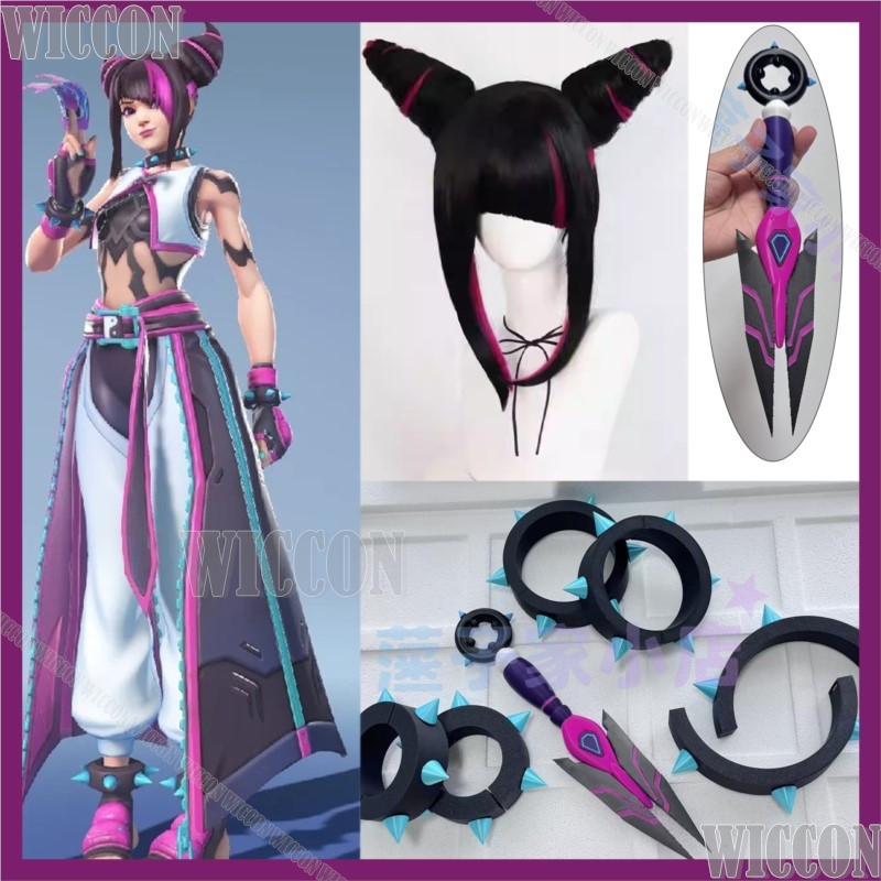 Kiriko Juri Game Han Over Cosp - Cosplay Anime Black Hair recension och pris