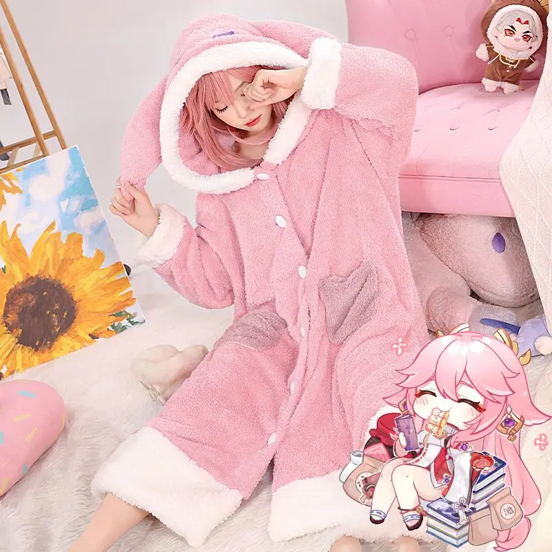 Anime Pajamas Set Zhongli Xiao - Cosplay Anime Yae Miko recension och pris