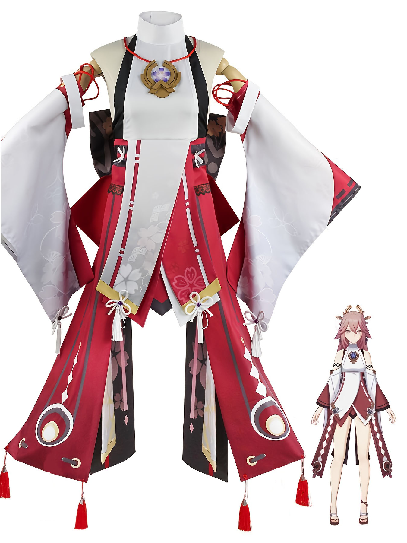 Genshin Impact Yae Miko Cospla - Cosplay Anime Yae Miko recension och pris