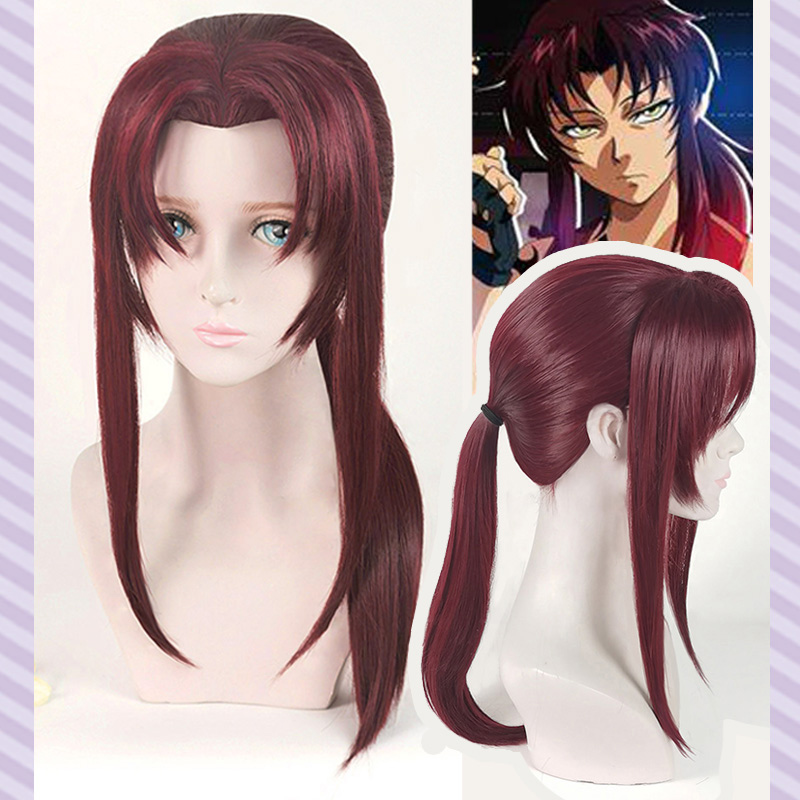 New BLACK LAGOON Rebecca Revy  - Anime Cosplay Long Black Hair recension och pris