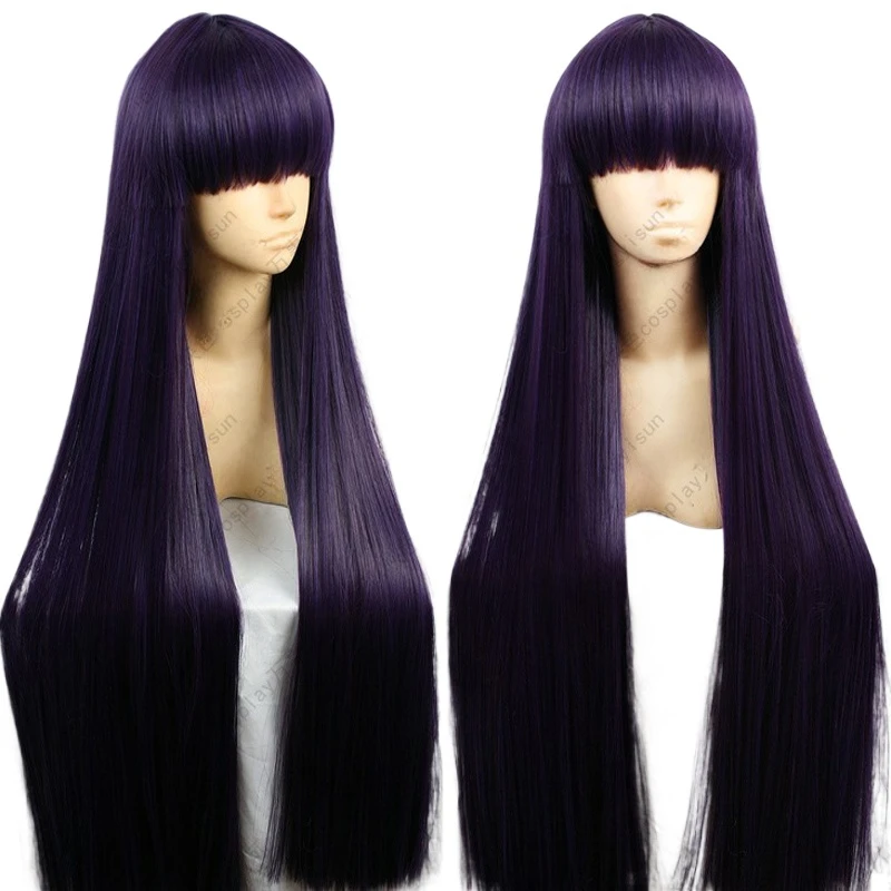 Sailor Mars Rei Hino 100CM Lon - Anime Cosplay Long Black Hair recension och pris