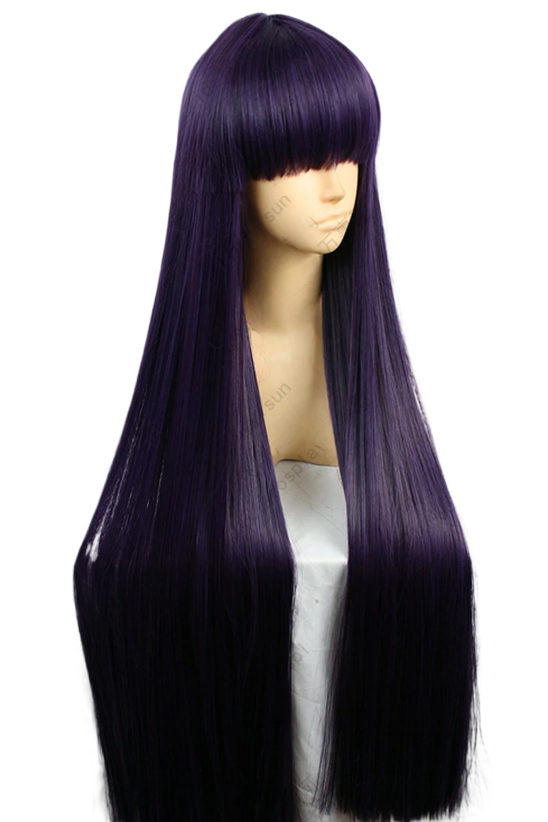 Sailor Mars Rei Hino 100CM Lon - Anime Cosplay Long Black Hair recension och pris