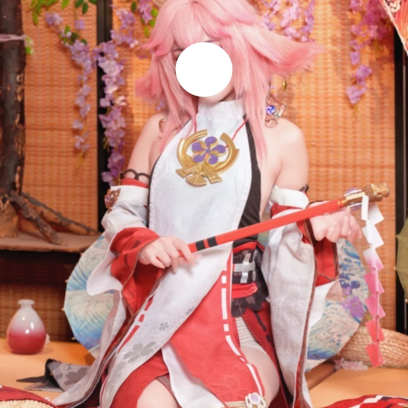 Yae Miko Genshin Impact Cospla - Cosplay Anime Yae Miko recension och pris