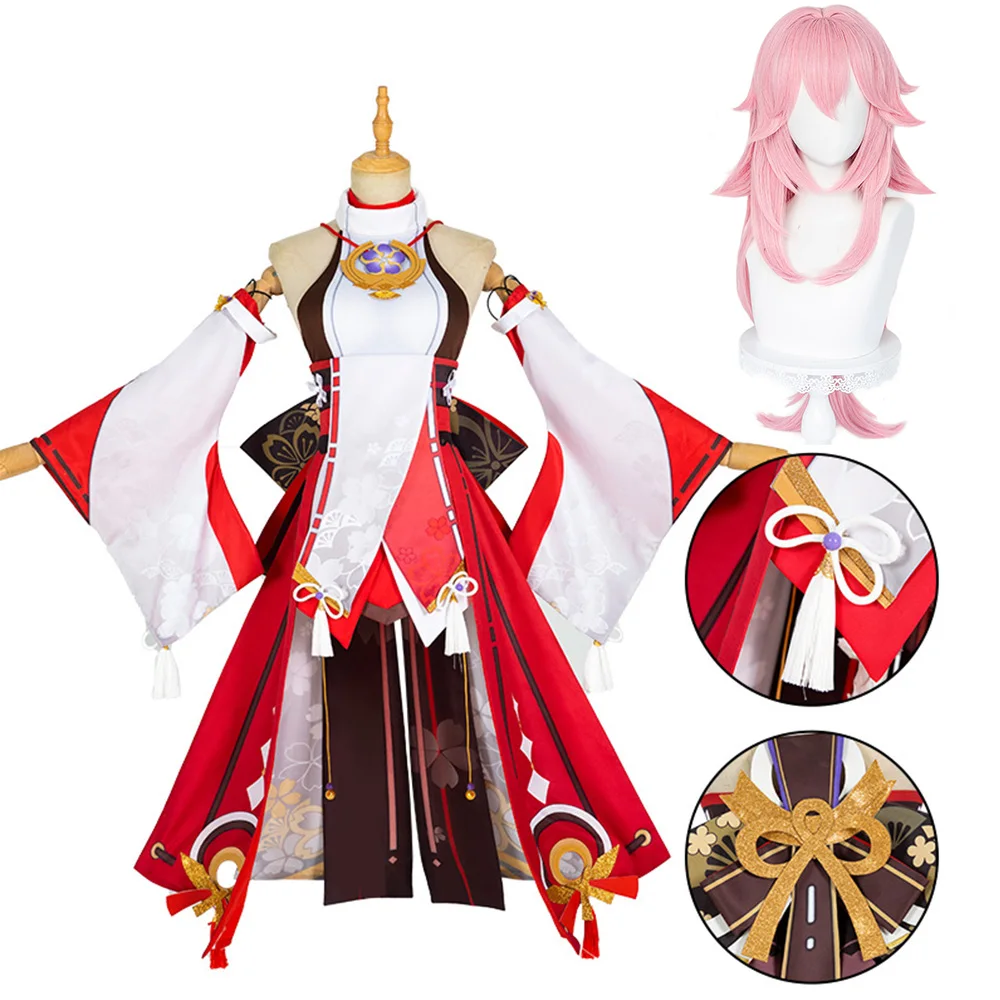 Genshin Impact Yae Miko Guuji  - Cosplay Anime Yae Miko recension och pris
