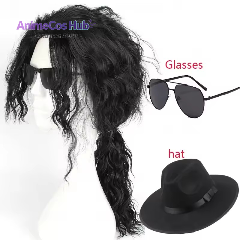 Anime Michael Jackson Cosplay  - Cosplay Anime Black Hair recension och pris