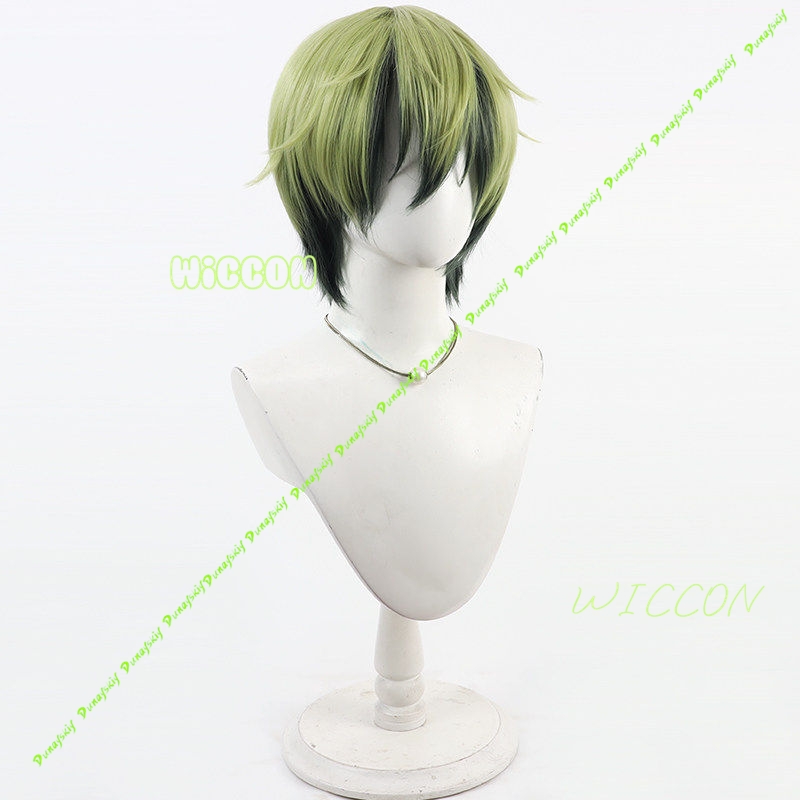 Naoya Zenin Cosplay Wig Green  - Cosplay Anime Black Hair recension och pris